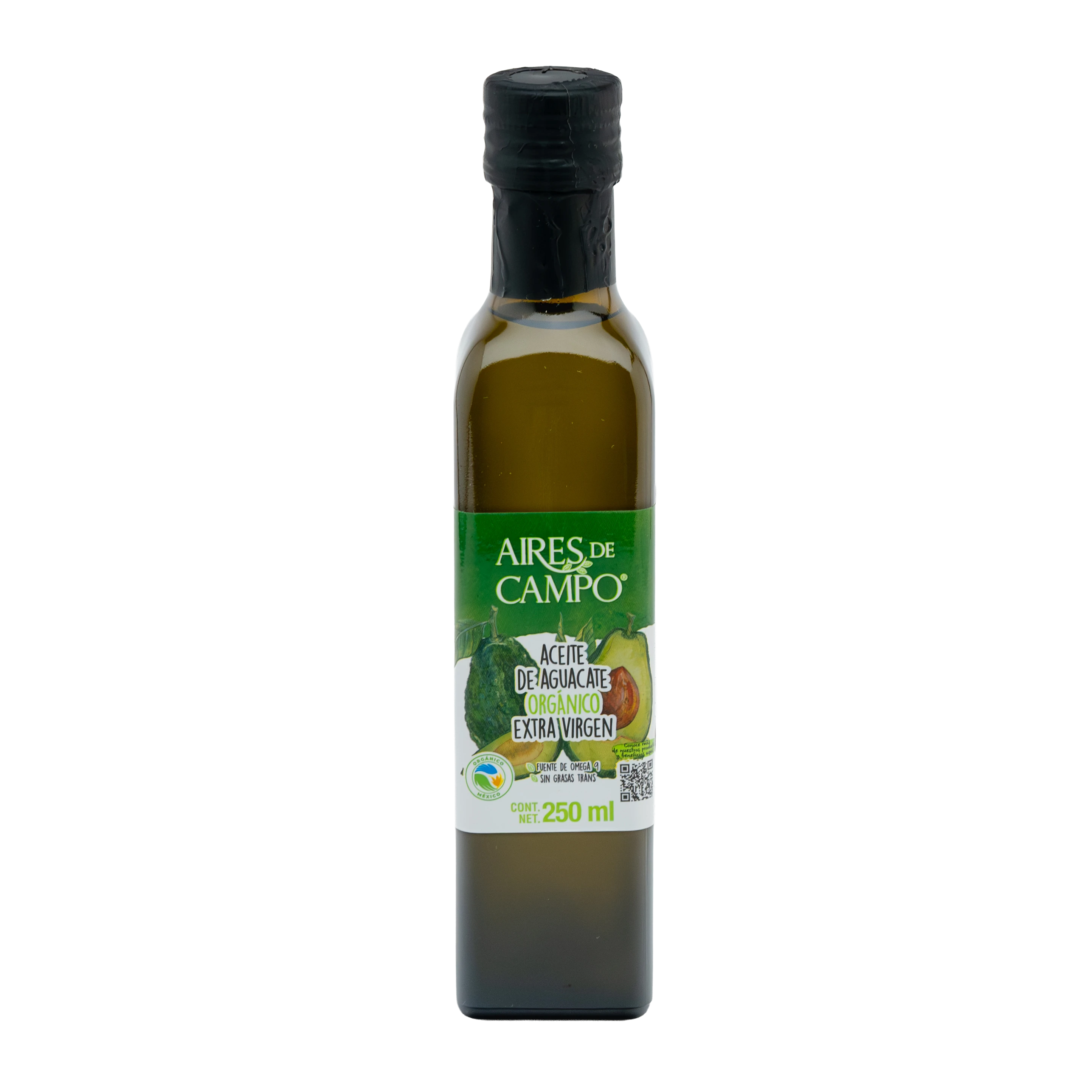 Aceite de Aguacate Org&aacute;nico Extra Virgen (250 ML)