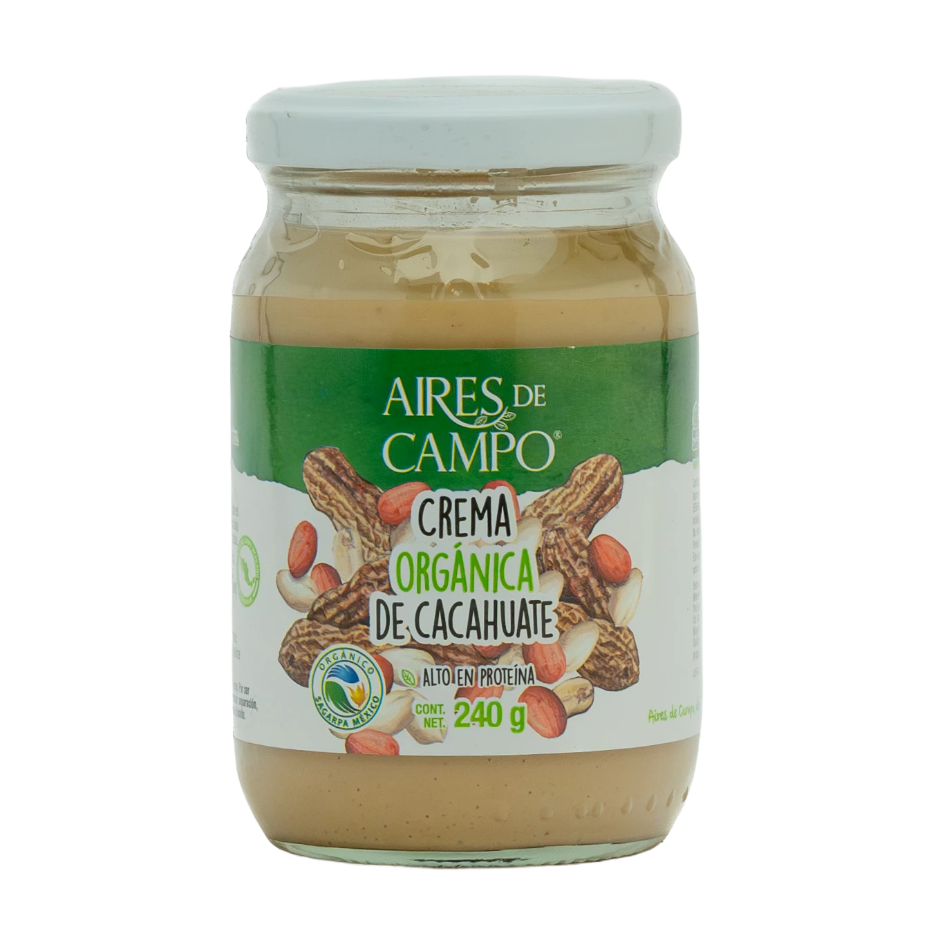Crema Org&aacute;nica de Cacahuate (240 GRS)