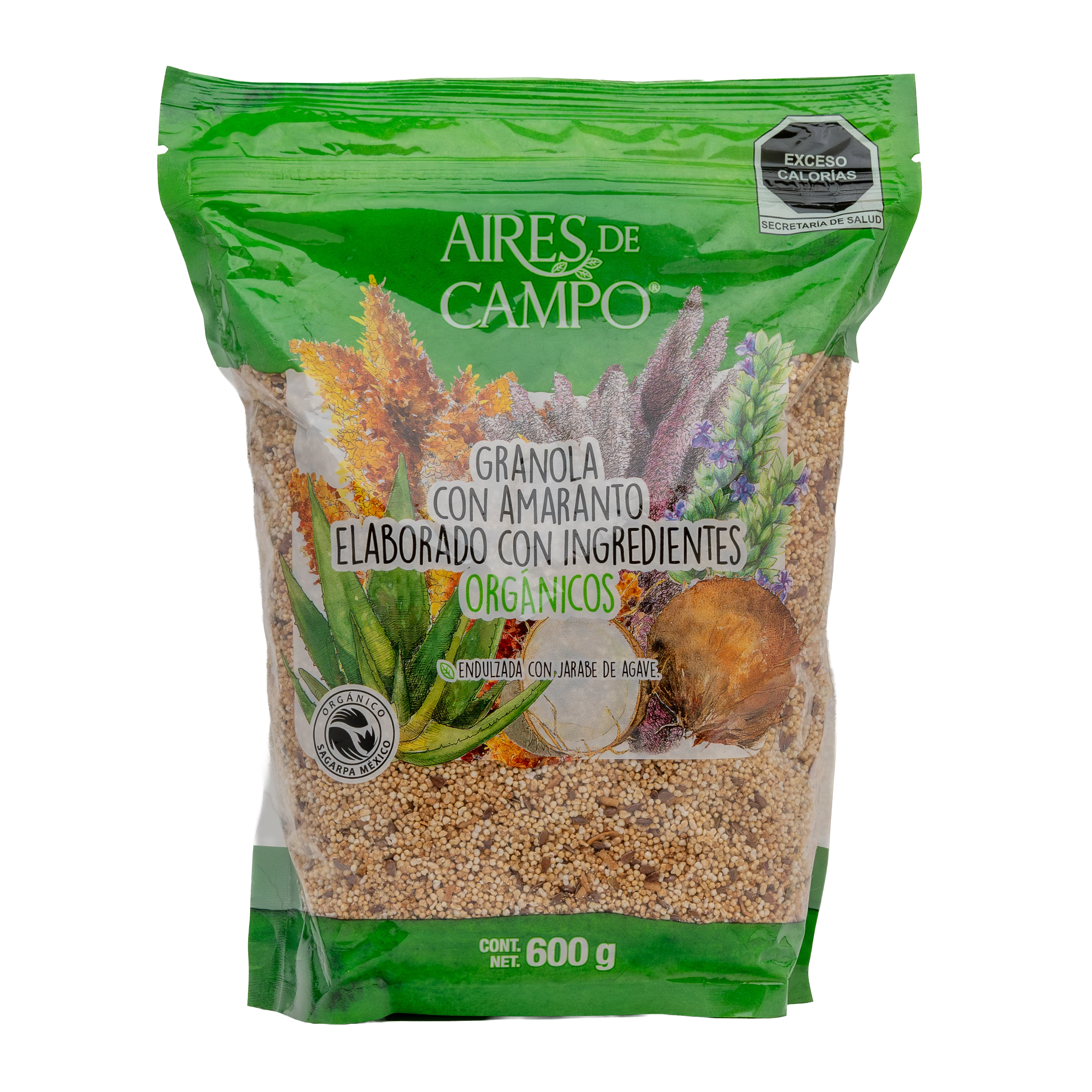 Granola con Amaranto Org&aacute;nica (600 GRS)