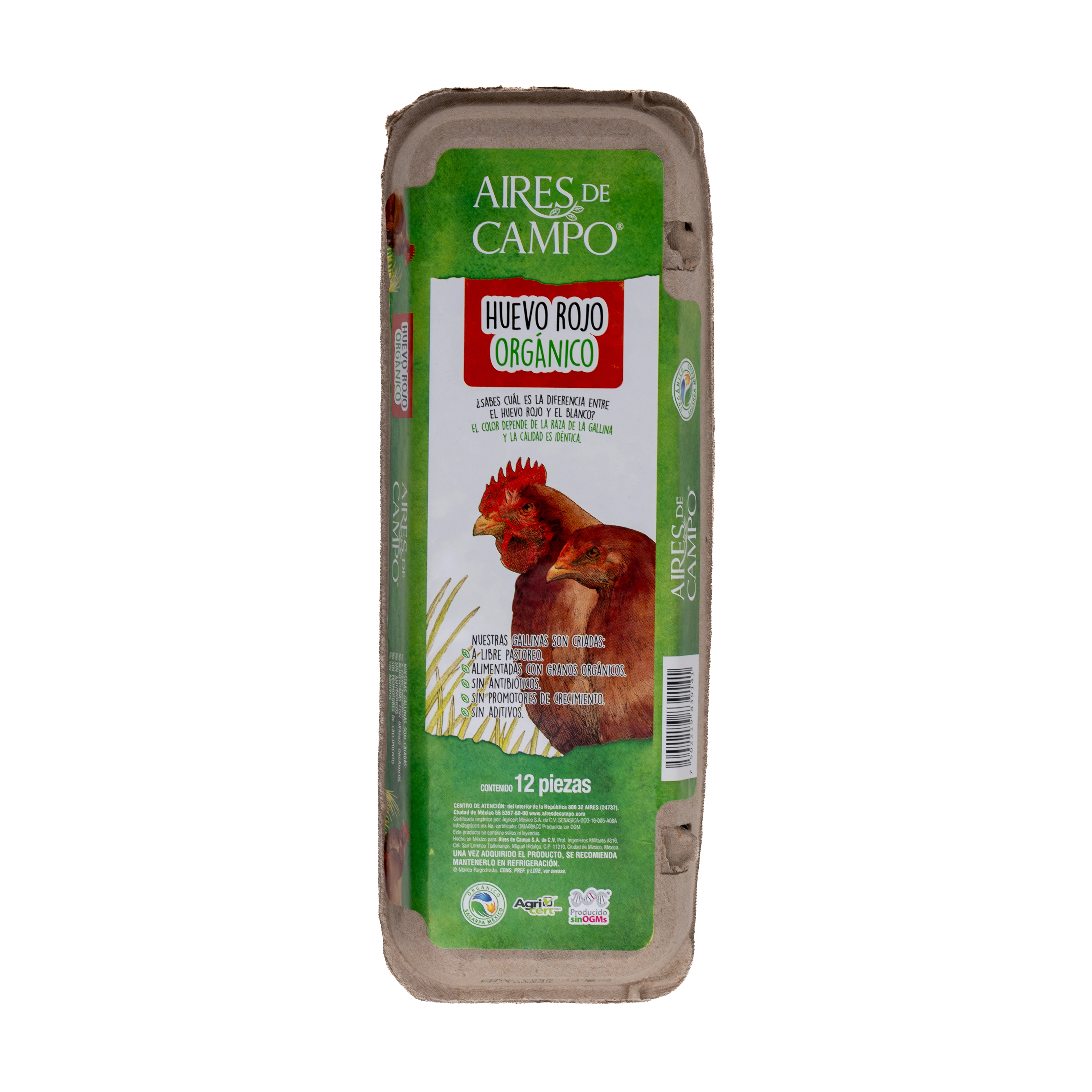 Huevo Org&aacute;nico Blanco (12 PZ)