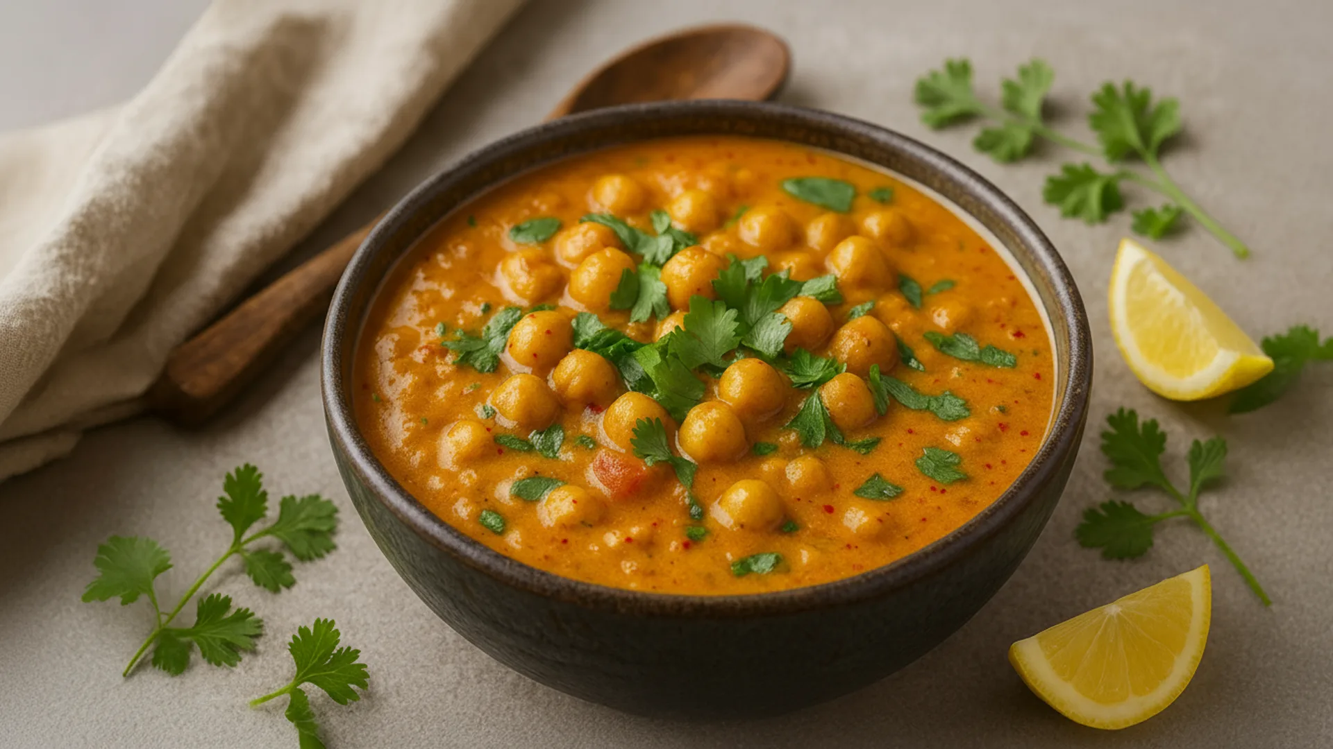 Garbanzos en Curry