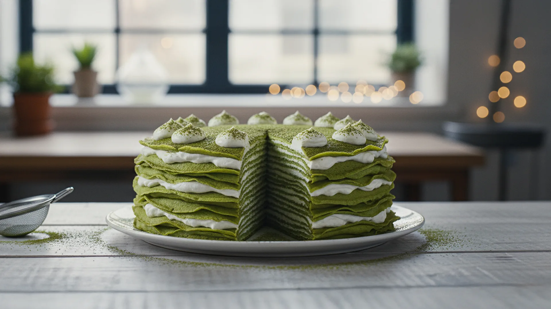 Pastel Mil Hojas de Matcha