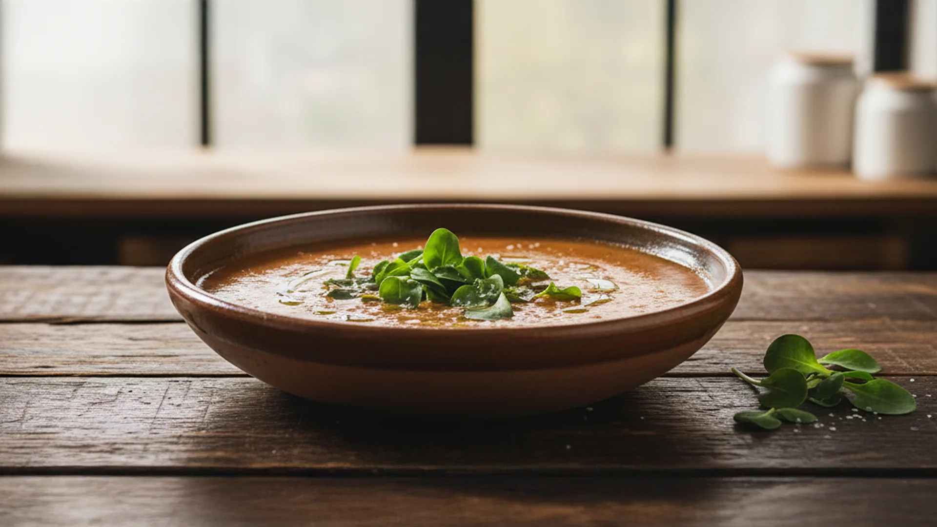 Sopa de Avena y Berros